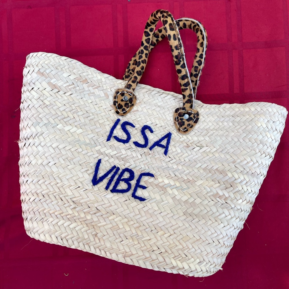 POOLSIDE Straw handbag